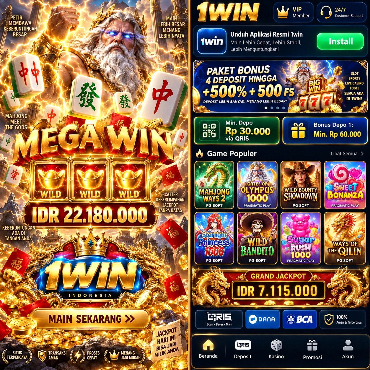 1WIN - Web Resmi 1win Download App Terbaru ⭐